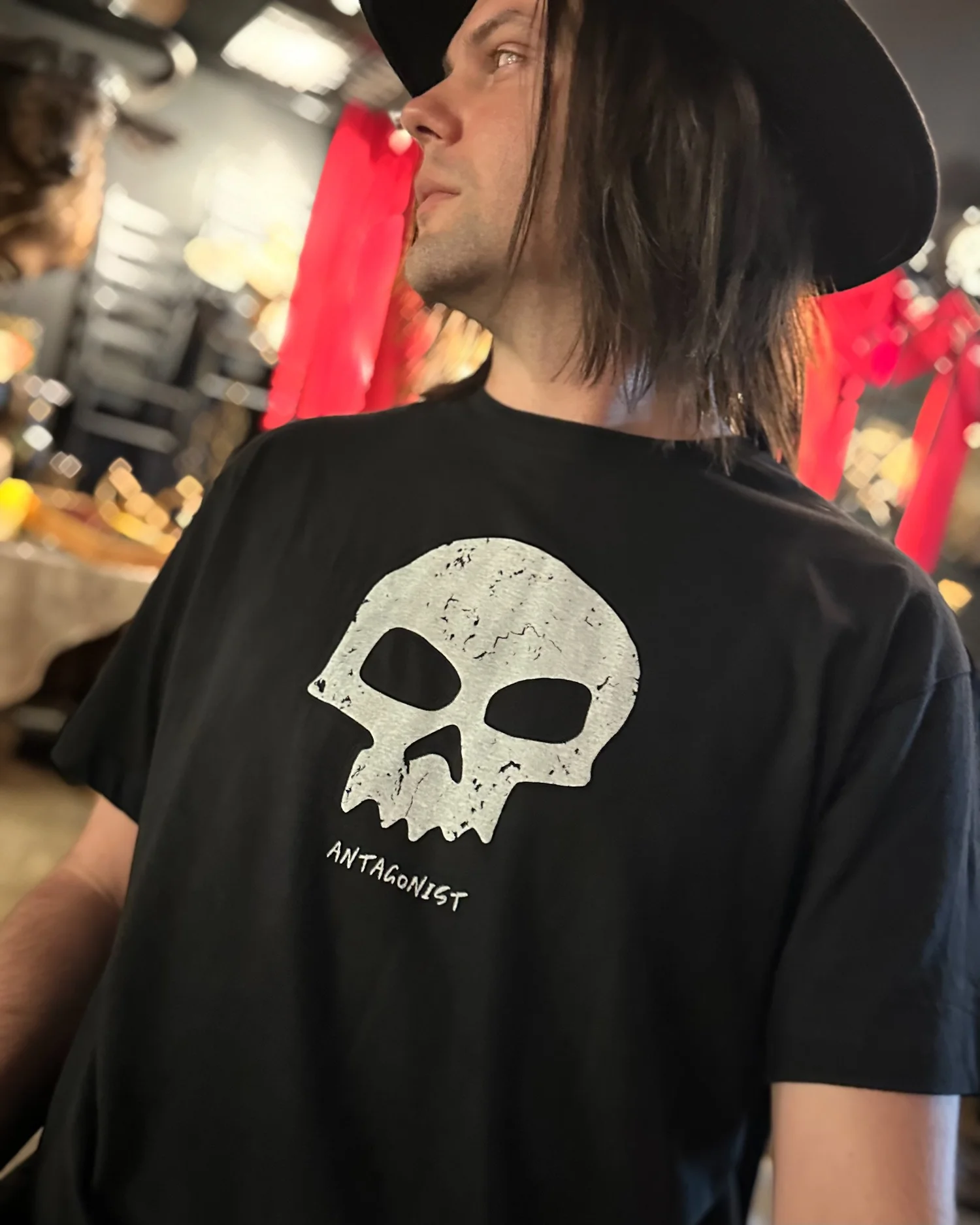 Skull Antagonist Tee - Classic & Oversized — Park Hop Tees
